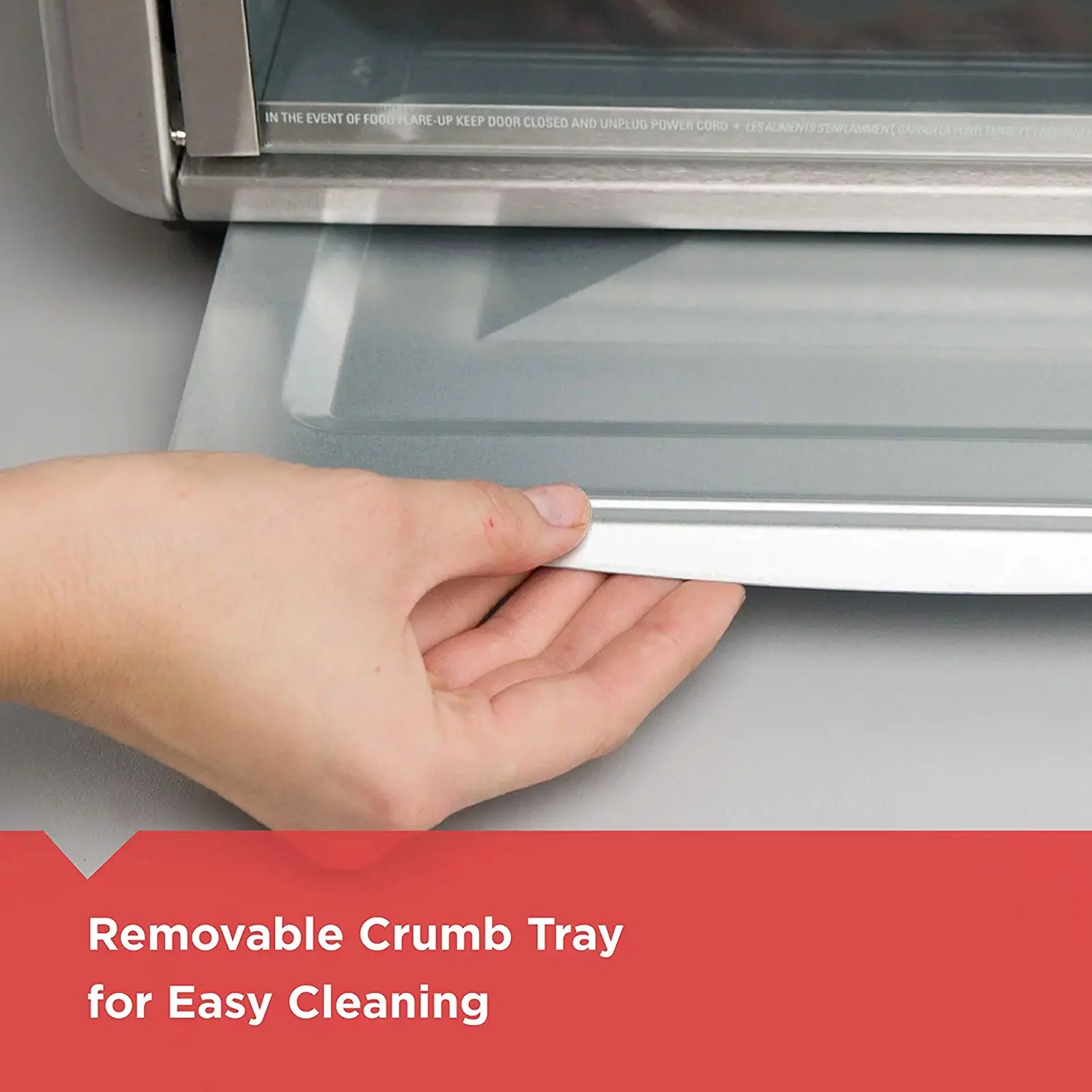 Countertop Convection Toaster Oven - for Bake Broil and Toast (Silver)