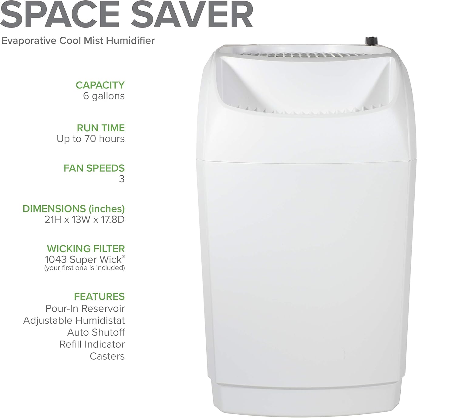 AIRCARE Space-Saver Evaporative Whole House Humidifier (2,300 sq ft)