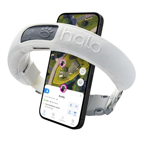 Halo Collar 3 - GPS Dog Fence - Multifunction Wireless Dog Fence & Training Collar with Real-Time Tracking & GPS - Waterproof, Create Up to 20 Wireless Fences