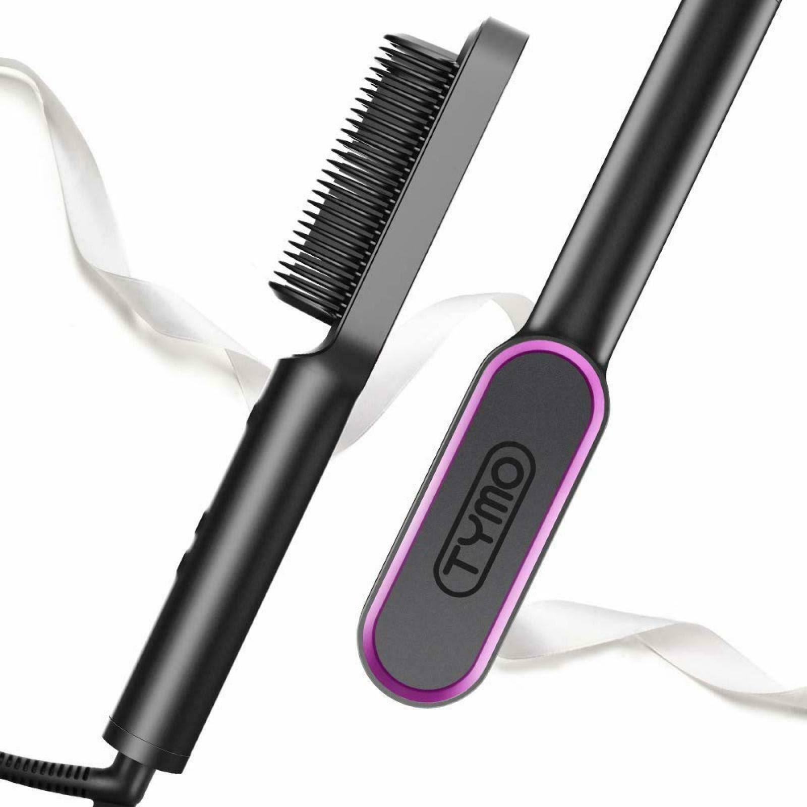 Hair Straightener Brush - Straightening Comb with Anti-Scald