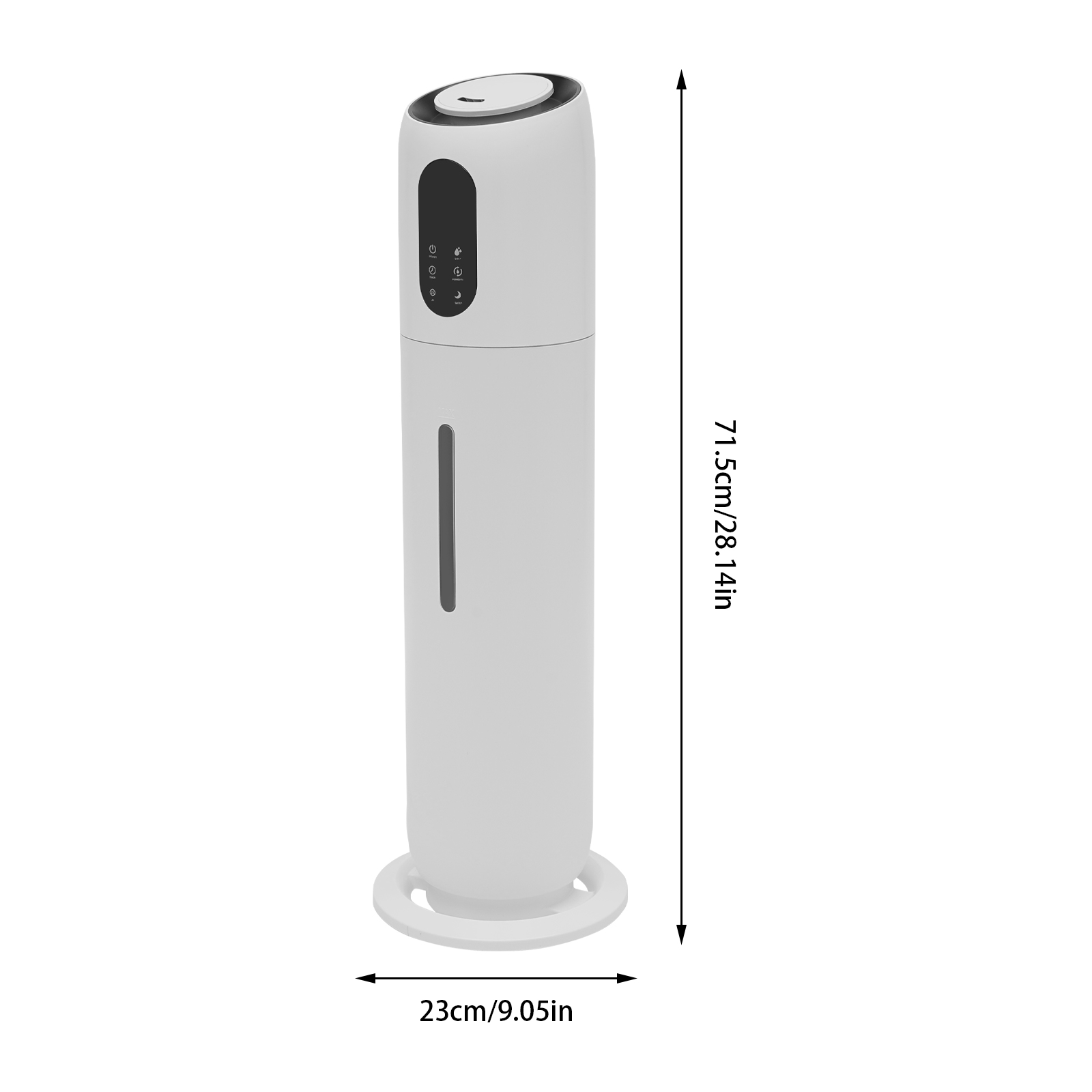Whole House Humidifiers Large Room, 9L Top Fill Cool Mist Ultrasonic Humidifiers Quiet Remote Control Floor Humidifiers with Auto Shut-Off, Aroma Box White