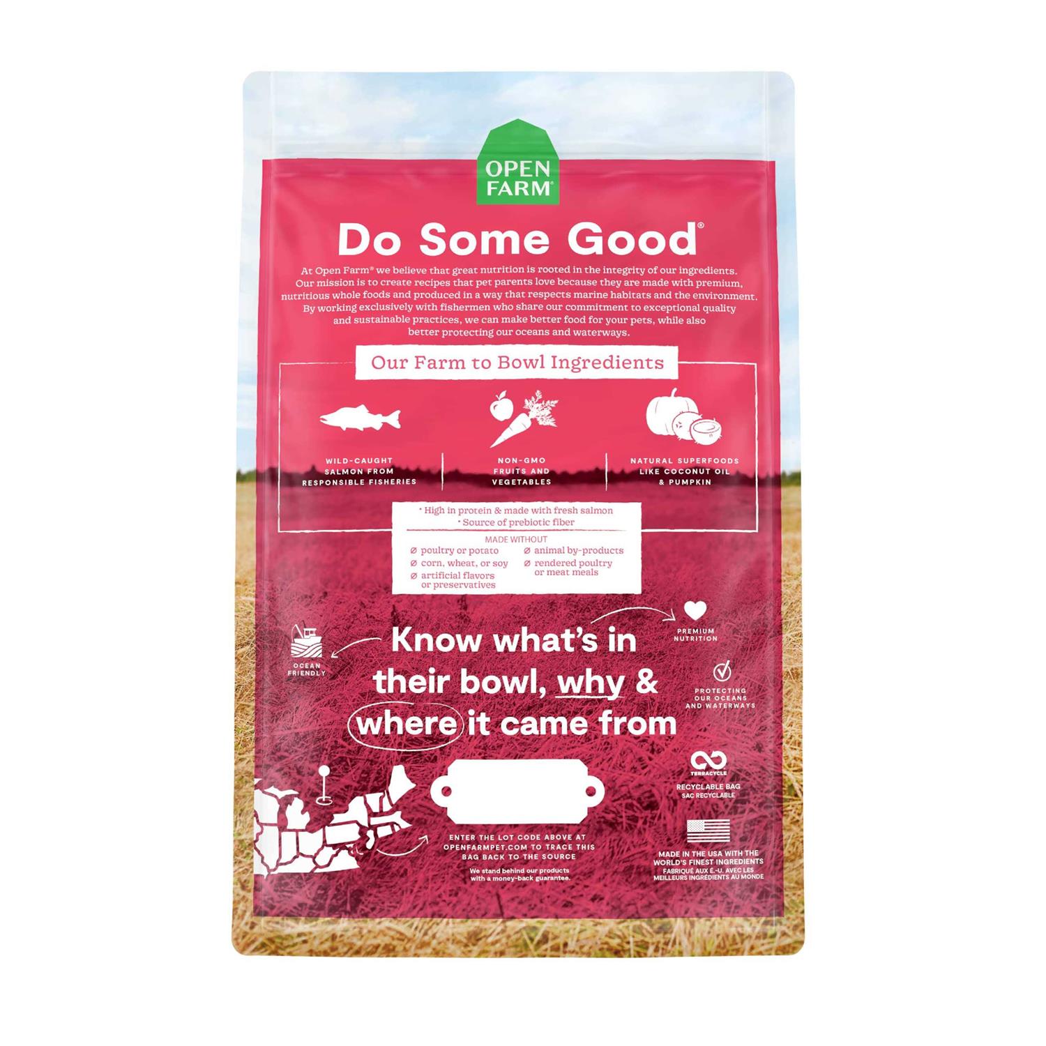 Open Farm Grain-Free Wild-Caught Salmon Dry Dog Food - Pet Supplies online store