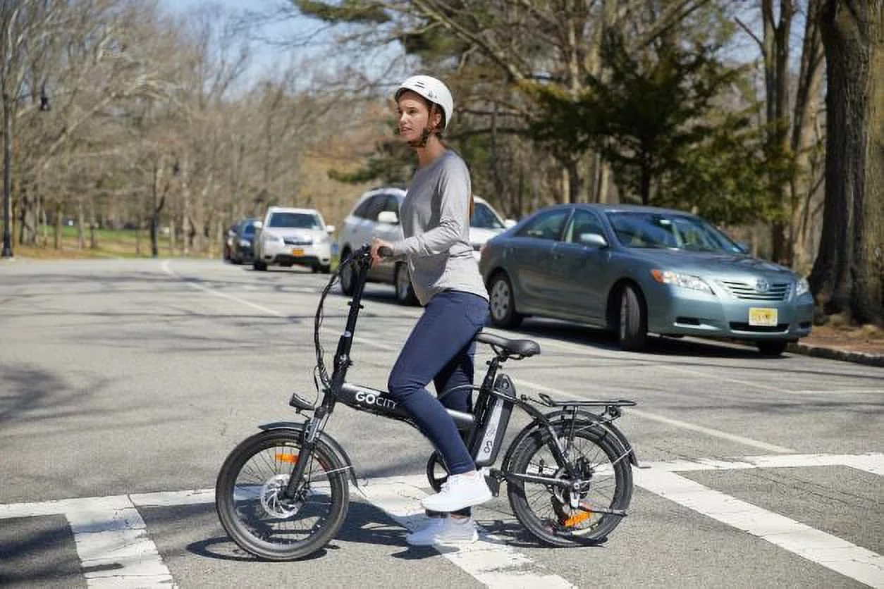 GoPower GoCity 500W Foldable Electric Bike for Adults, up to 36 Miles, 20 MPH, LCD Display, E-Bike