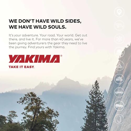 Yakima Roof Cargo Carrier, Vehicle Rooftop Hard Shell Travel Storage Box with SKS Lock, SkyBox NX XL, 18 Cubic Feet, Black