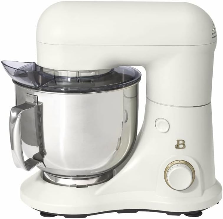 Lightweight & Powerful Tilt-Head Stand Mixer | 12-Speed Settings | 5 QT | White Icing | Drew Barrymore
