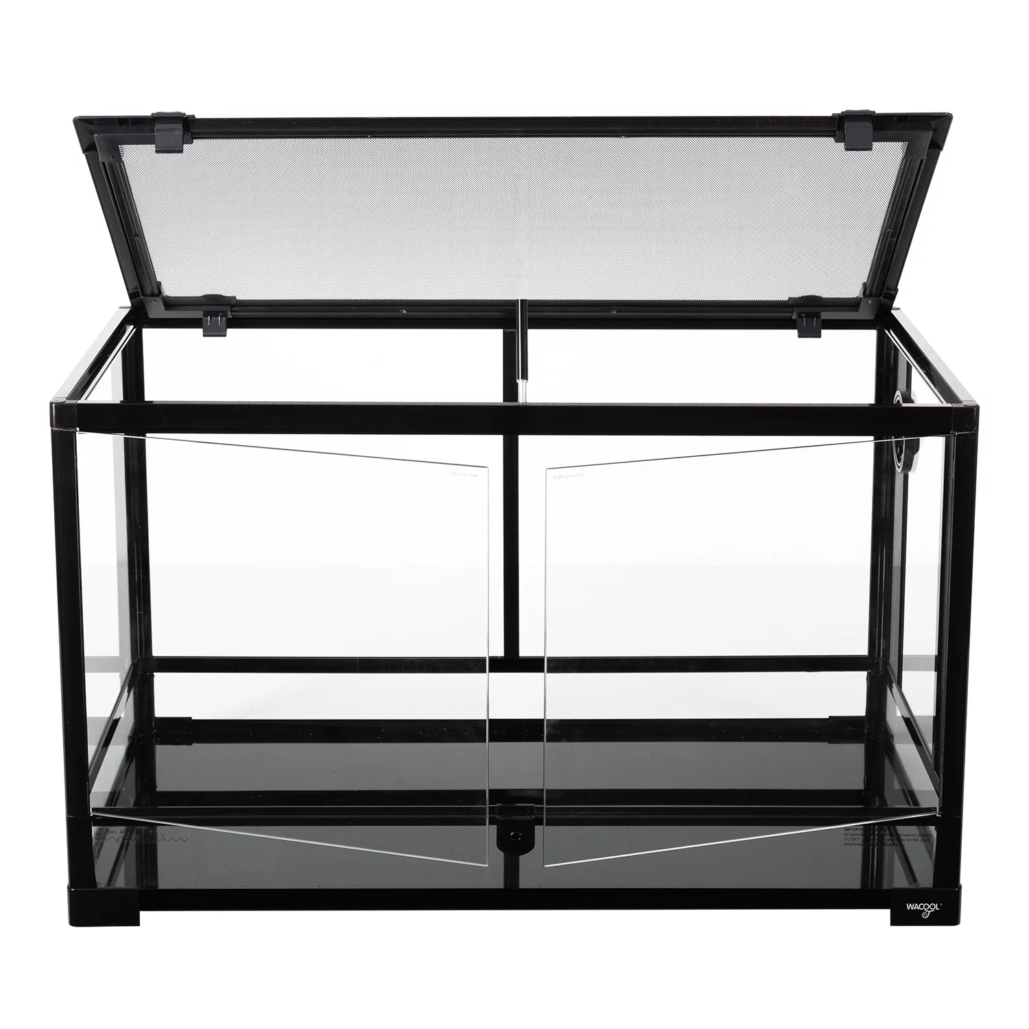 REPTI ZOO Tempered Glass 40 Gallon, Front Opening Reptile Terrarium 30" x 18" x 18" for Reptile