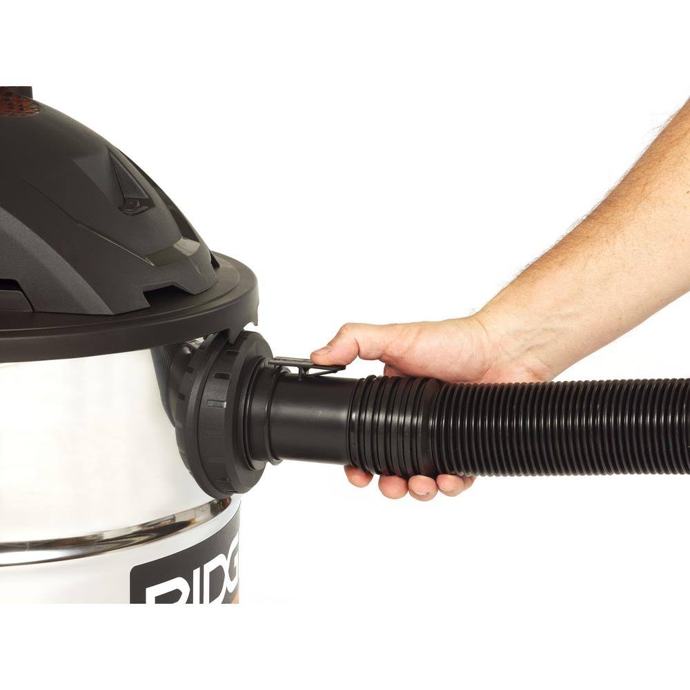 Ridgid 10 gal. 6.0 Peak HP Stainless Wet Dry VAC with Bonus Dust Bags