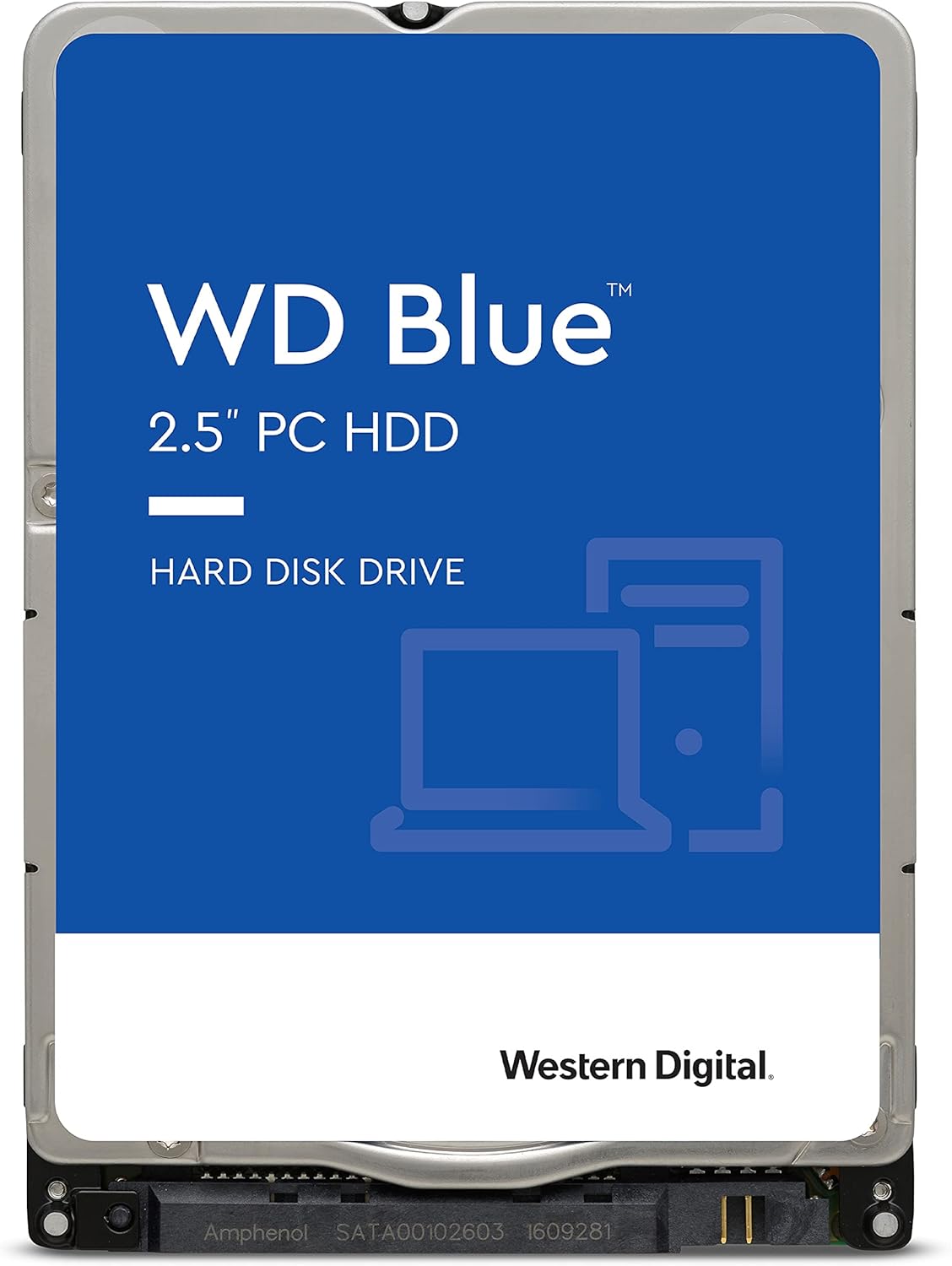 Western Digital 2TB WD Blue Mobile Hard Drive HDD - 5400 RPM, SATA 6 Gb/s, 128 MB Cache, 2.5 - WD20SPZX