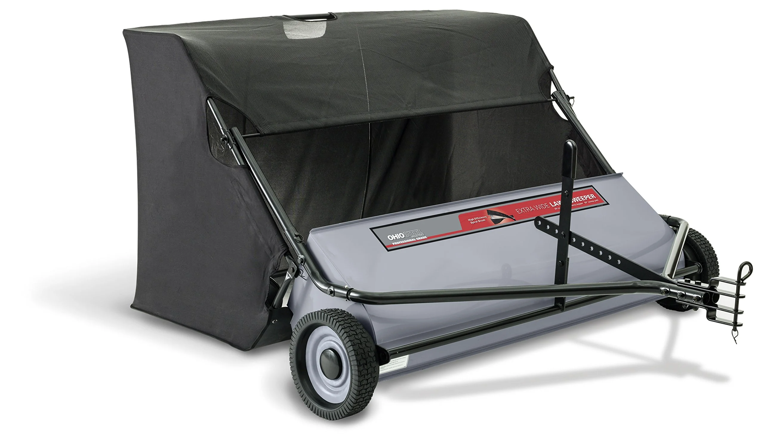 Ohio Steel 50 inch 26 cu. ft. Tow Pull Behind Leaf Yard Lawn Sweeper Collector