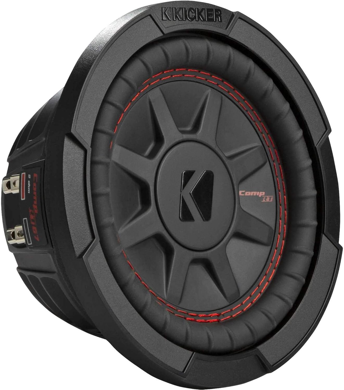 Kicker 48CWRT674 CompRT 6.75" Subwoofer, DVC, 4-ohm - Includes Speaker Wire