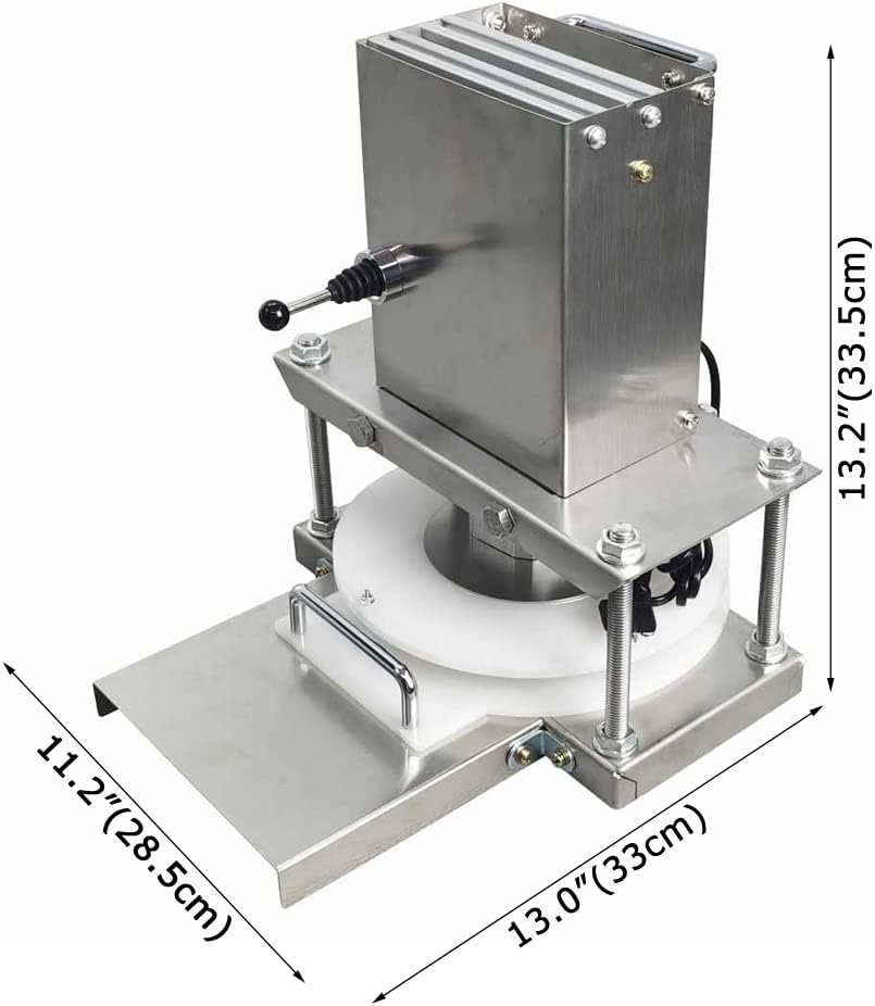 HayWHNKN Electric Pizza Dough Pastry Press Machine 8.66'' Dough Roller Sheeter Dough Pastry Presser Dough Sheeter Pizza Press Making Machine 110V