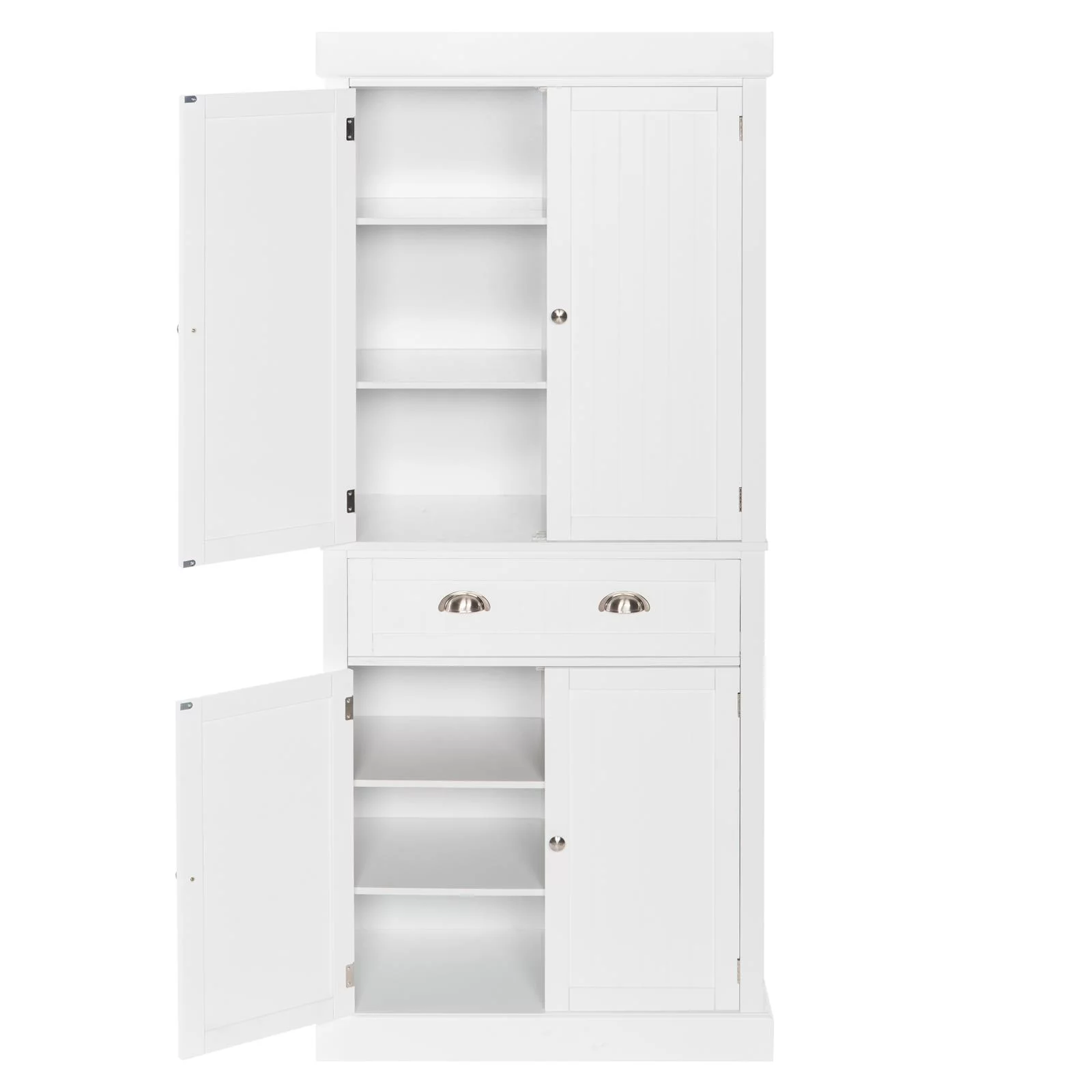 Winado 72" H Wardrobe Armoire Freestanding Storage Pantry Utility Cabinet with Drawer, Soft Close Doors
