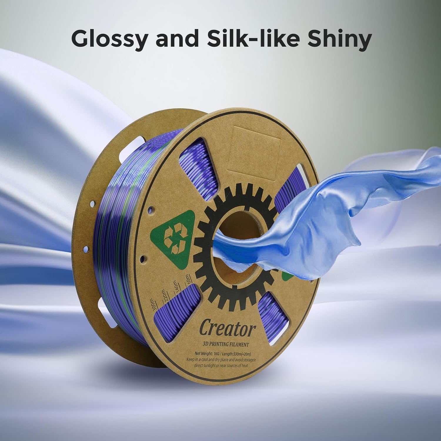 Flashforge Adventurer 5M 3D Printer with Extra 1KG Silk PLA Blue Green Filament