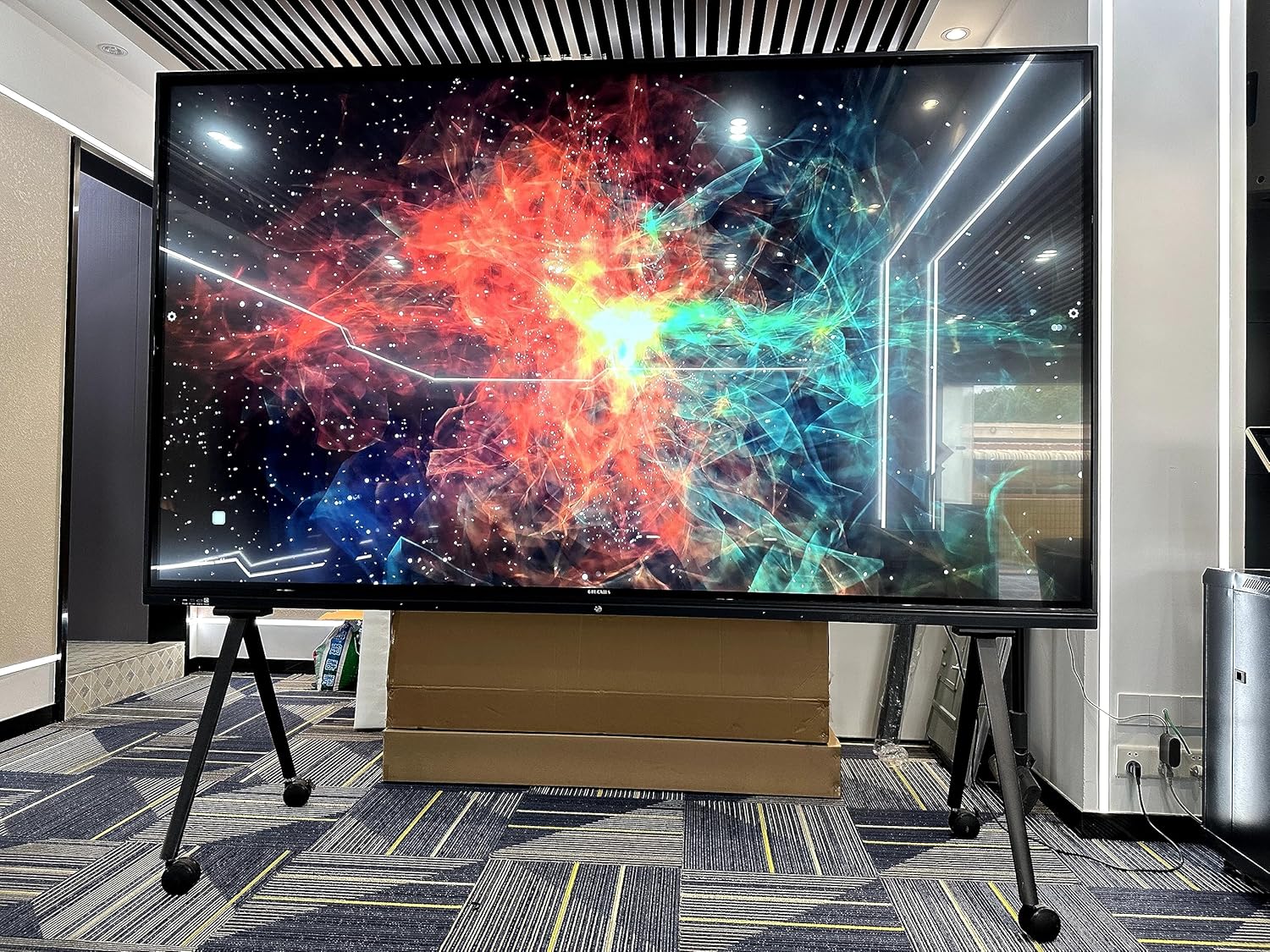 100 Inch Portable LED Screen Smart TV, TS100TD, Wide Viewing,16:9, WiFi, HDMI, USB, for Business, Home Viewing