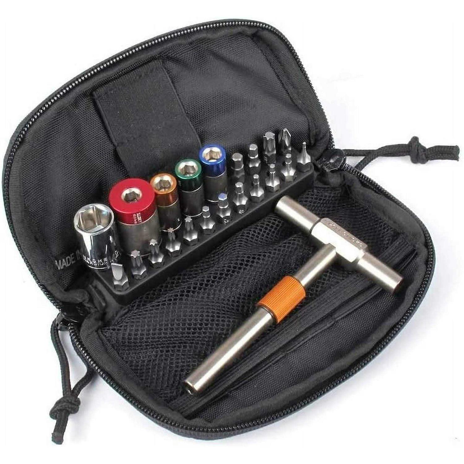 Fix It Sticks Four Miniature Torque Limiter Kit with T-Way Wrench and Deluxe Case