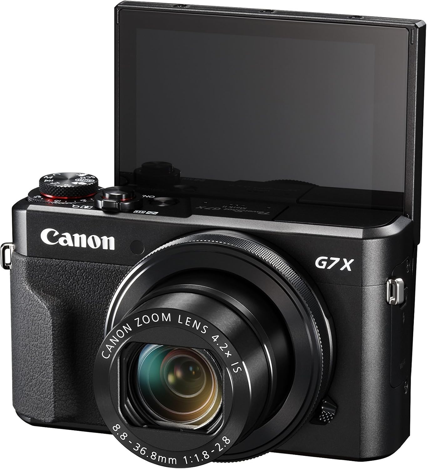 Canon PowerShot G7 X Mark II Digital Camera w/ 1 Inch Sensor and tilt LCD screen - Wi-Fi & NFC Enabled (Black) (Renewed)