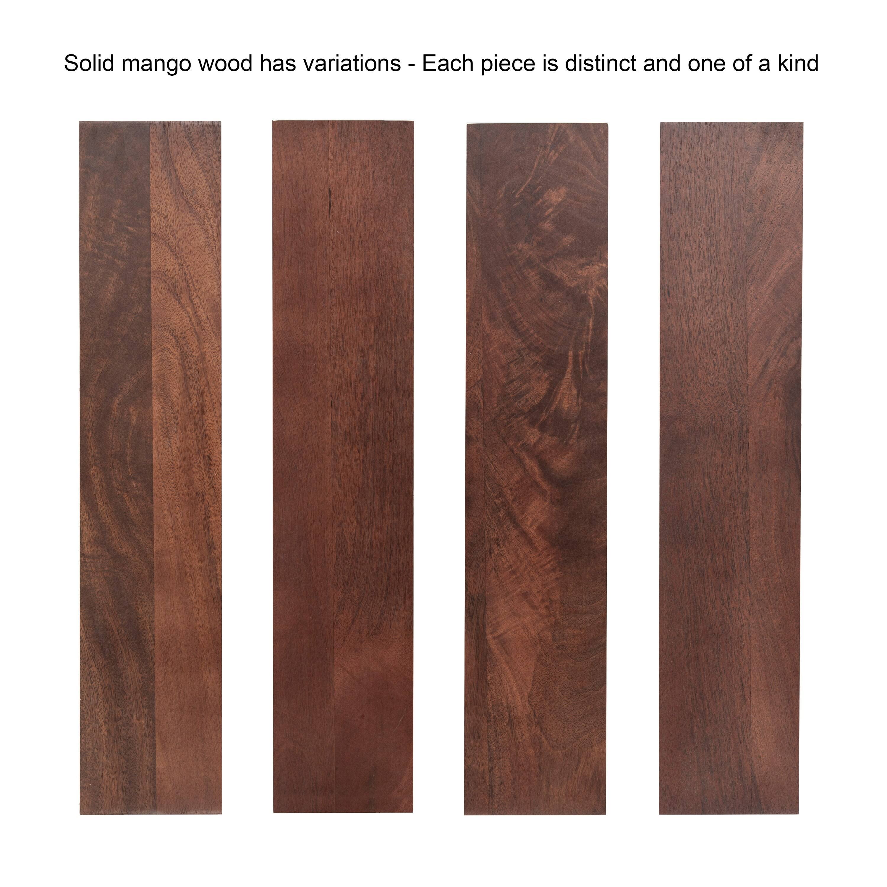 Kate and Laurel Talcott Wood Side Table - 22x14x26 - Walnut Brown