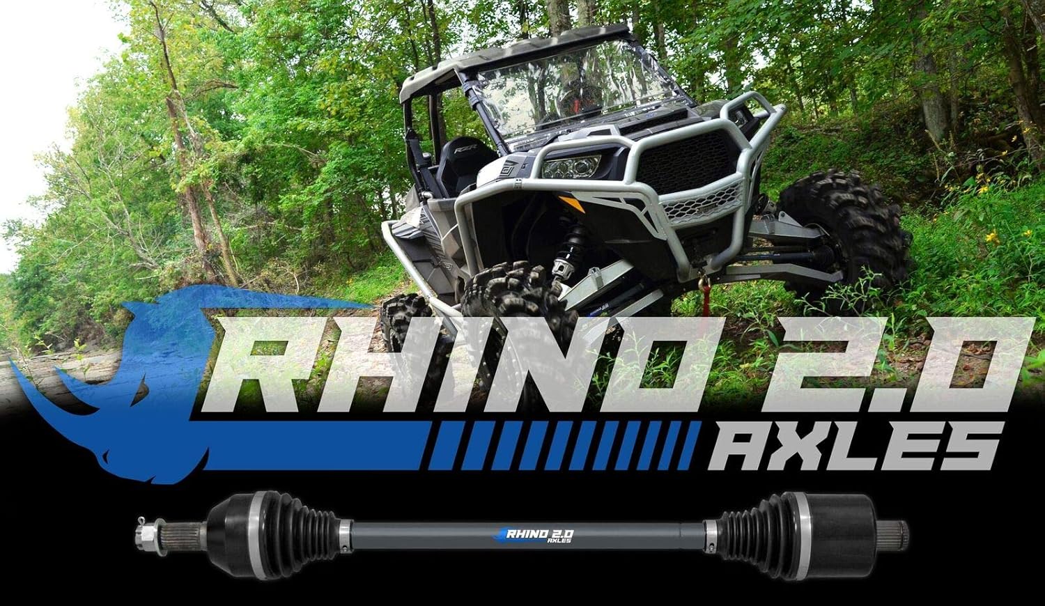 SuperATV Heavy Duty Rhino 2.0 Rear CV Axle for Polaris Ranger XP 900 High Lifter Edition - REAR - 2X Stronger Than Stock!