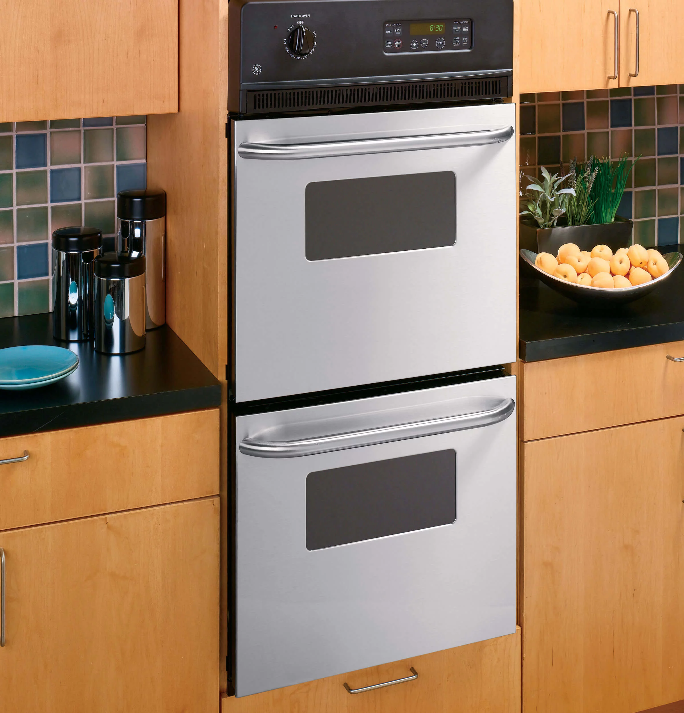 Ge Jrp28 24" Wide Built-In Double Electric Oven - Stainless Steel