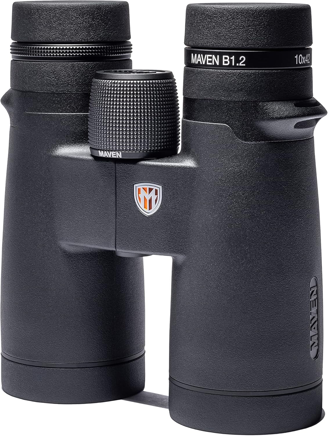 Maven B1.2 42mm ED Binoculars (10X42, Gray/Orange)