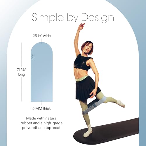 Bala Yoga Mat for Home Gym - Non Slip Exercise Mat for Home Workout, Stretching, Pilates, Aerobics & Floor & Fitness Work Out - Indoor Exercising Mat
