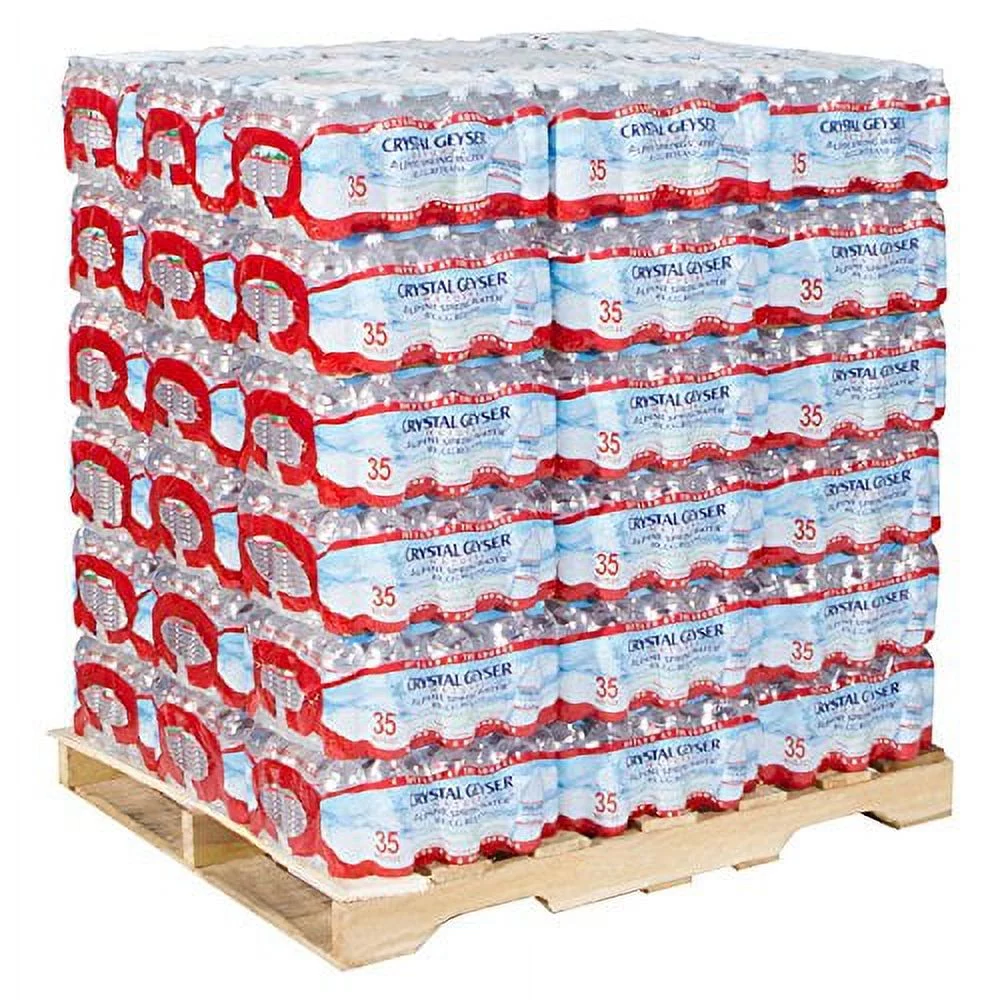 Crystal Geyser Alpine Spring Water, 16.9 Oz Bottle, 35/Cs, 54 Cs/Pallet