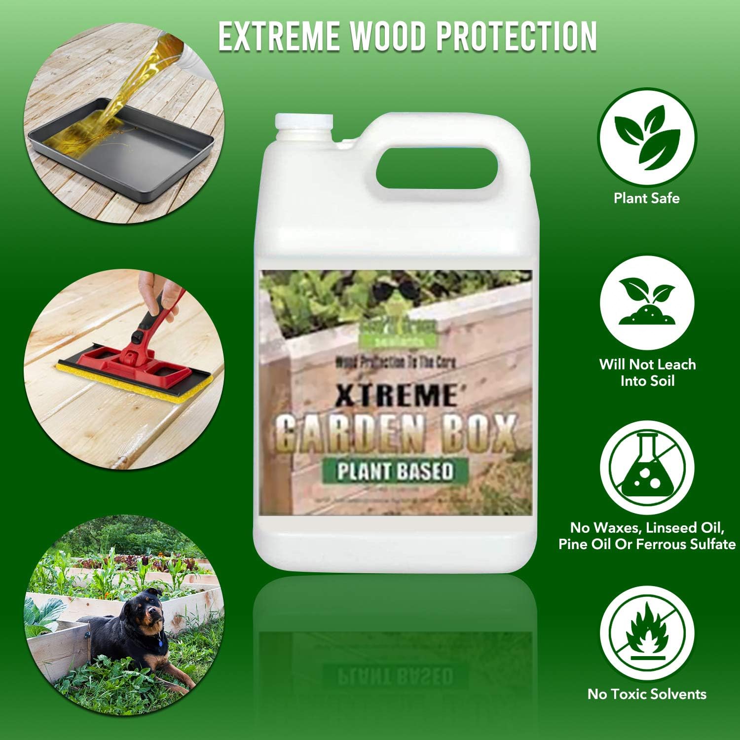 Seal It Green Garden Box Sealer-Plant Based, Non-Toxic and Non-Leaching Garden Bed Wood Sealer. Helps Protect Cedar & All Wood Types Used for Raised Bed Gardens Without Toxic Chemicals