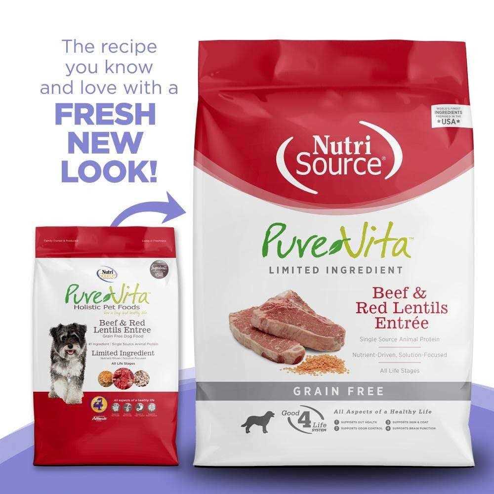 PureVita Beef &amp; Red Lentils Grain Free Dry Dog Food - Pet Supplies online store