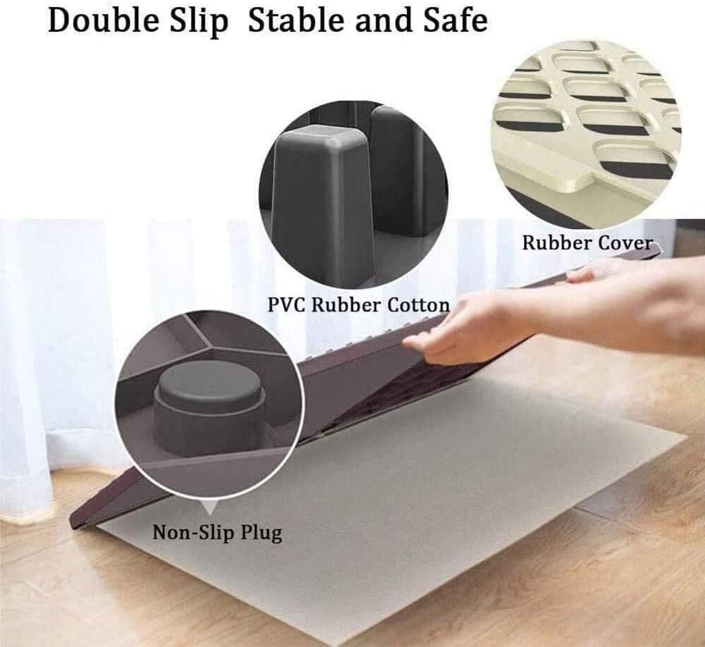 Non Slip Shoe Soles Disinfecting Floor Mat, Automatic Cleaning Household Foot Pads, Indoor Outdoor Rubber Easy Clean Sole Doormat, Carpet and Door Mats, Shoe Sole Cleaner, Washabl Footbath Mat