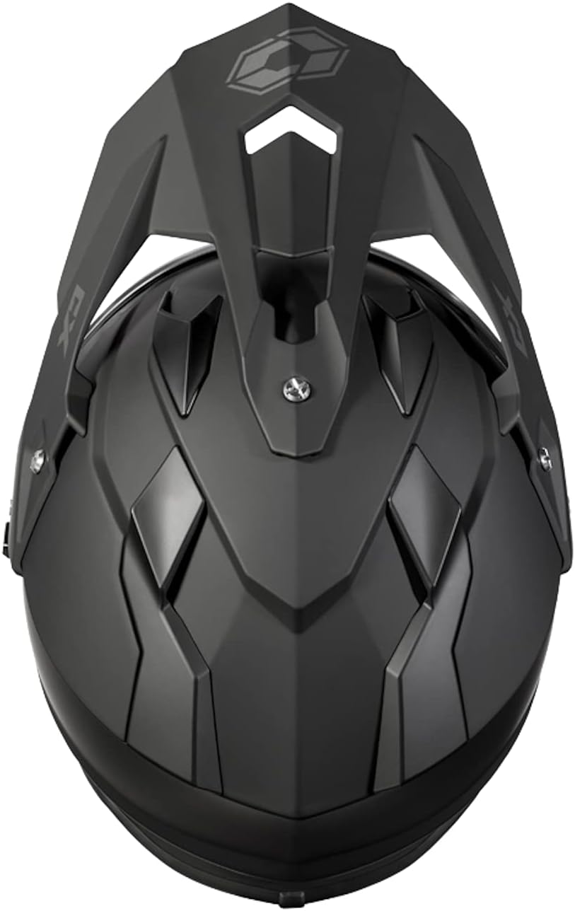CastleX Mode D/S SV Dual Sport Snowmobile Helmet in Matte Black, Size Medium