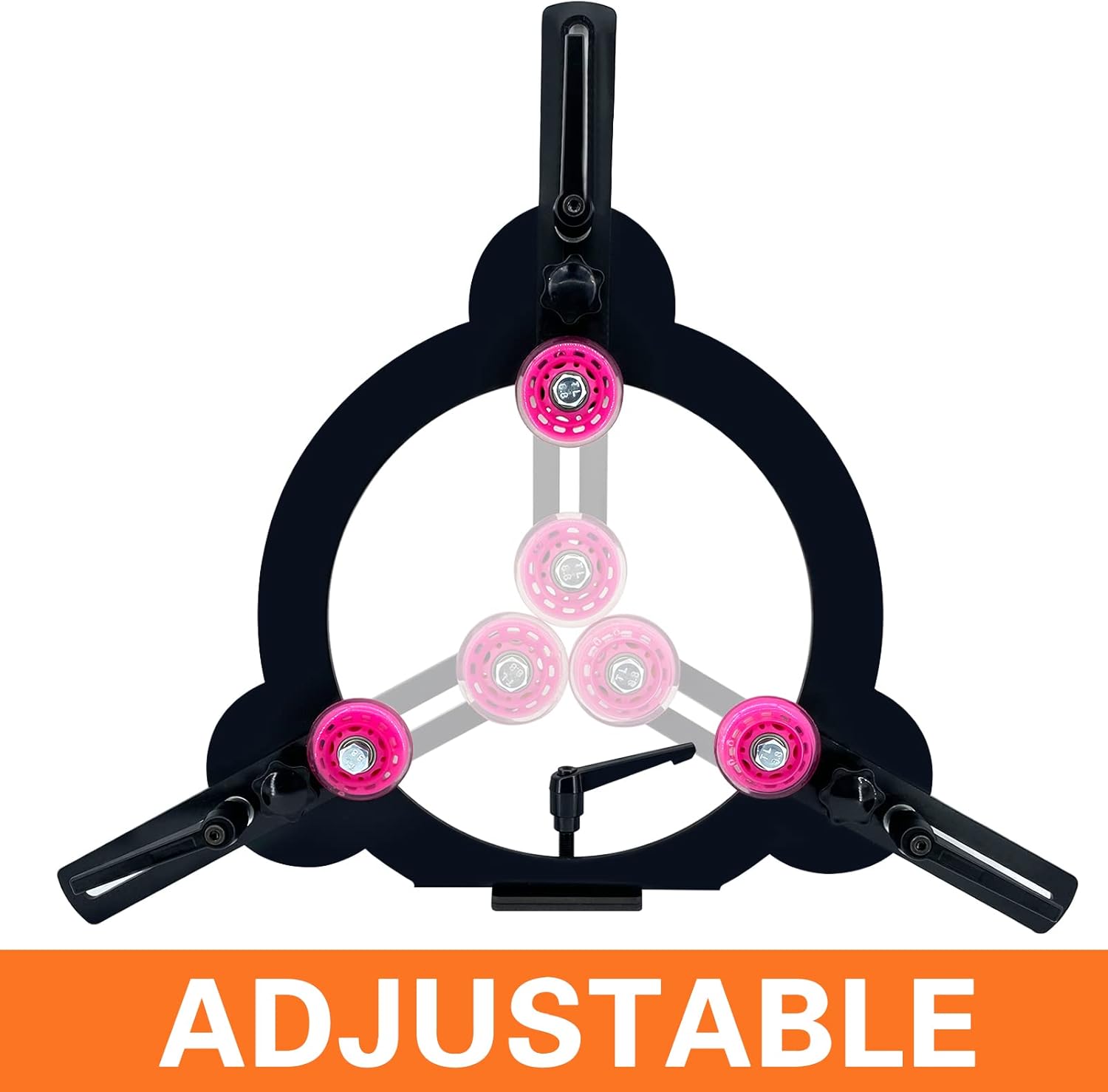 3-Point Woodturning Adjustable Steady Rest for 12" Lathe Swing, lathe Accessory - Break Open Style