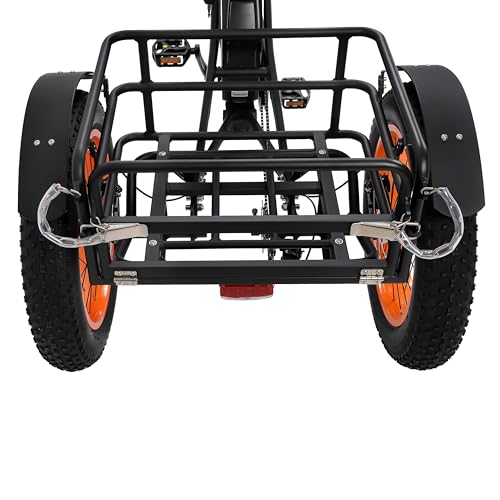 ECOTRIC Electric Tricycle for Adults,Fat Tire 750W 48V 22.4AH Removable Battery, 7 Speeds Adult 3 Wheel Electric Trike with Basket