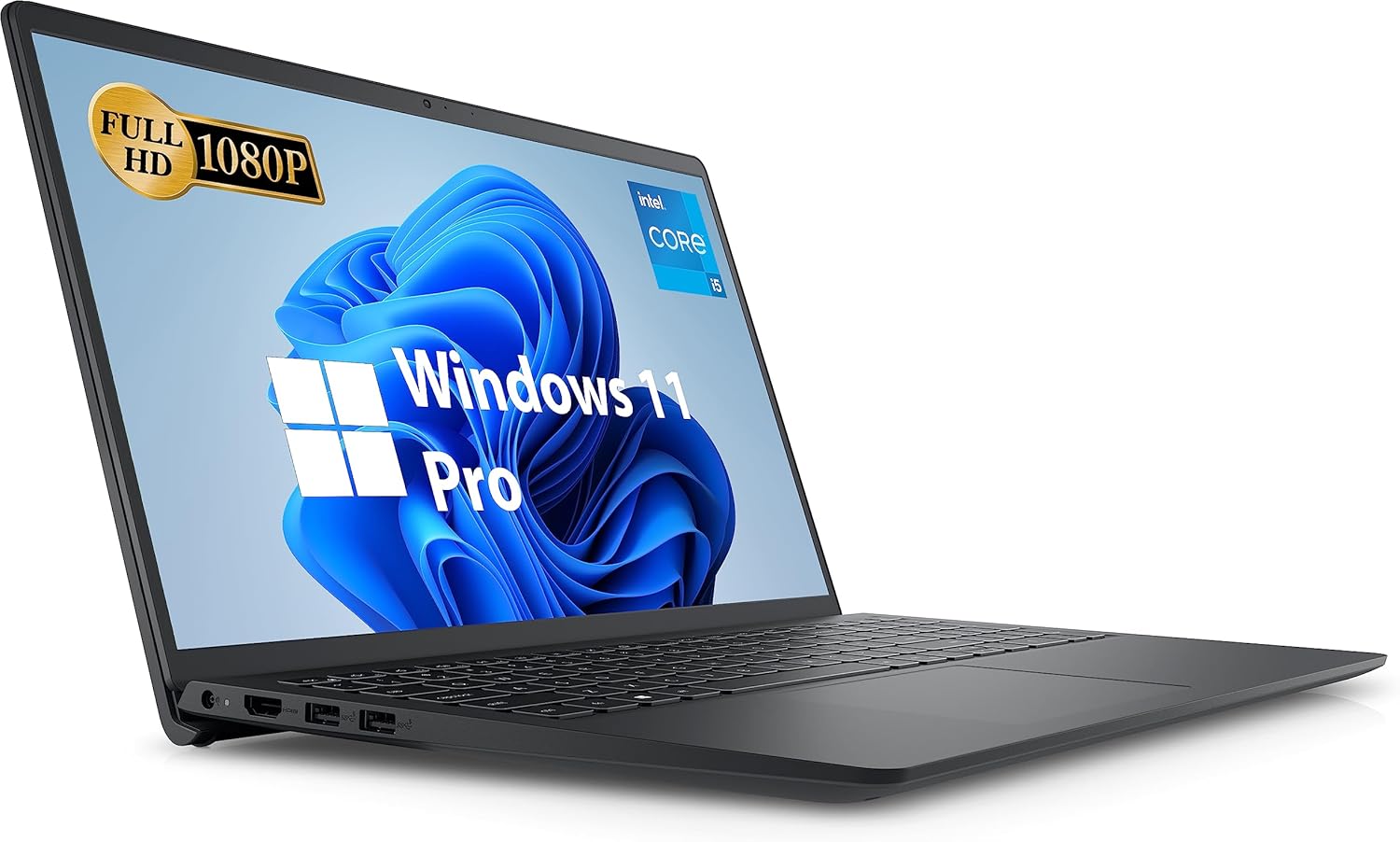 Dell 2024 Inspiron 15 Business Laptop, Free Microsoft Office 2021 with Lifetime License, 15.6" FHD 1920 x 1080, Intel Quad-Core i5-1135G7 2.4 GHz, 32GB DDR4 RAM, 1TB PCIe SSD, Windows 11 Pro, Black