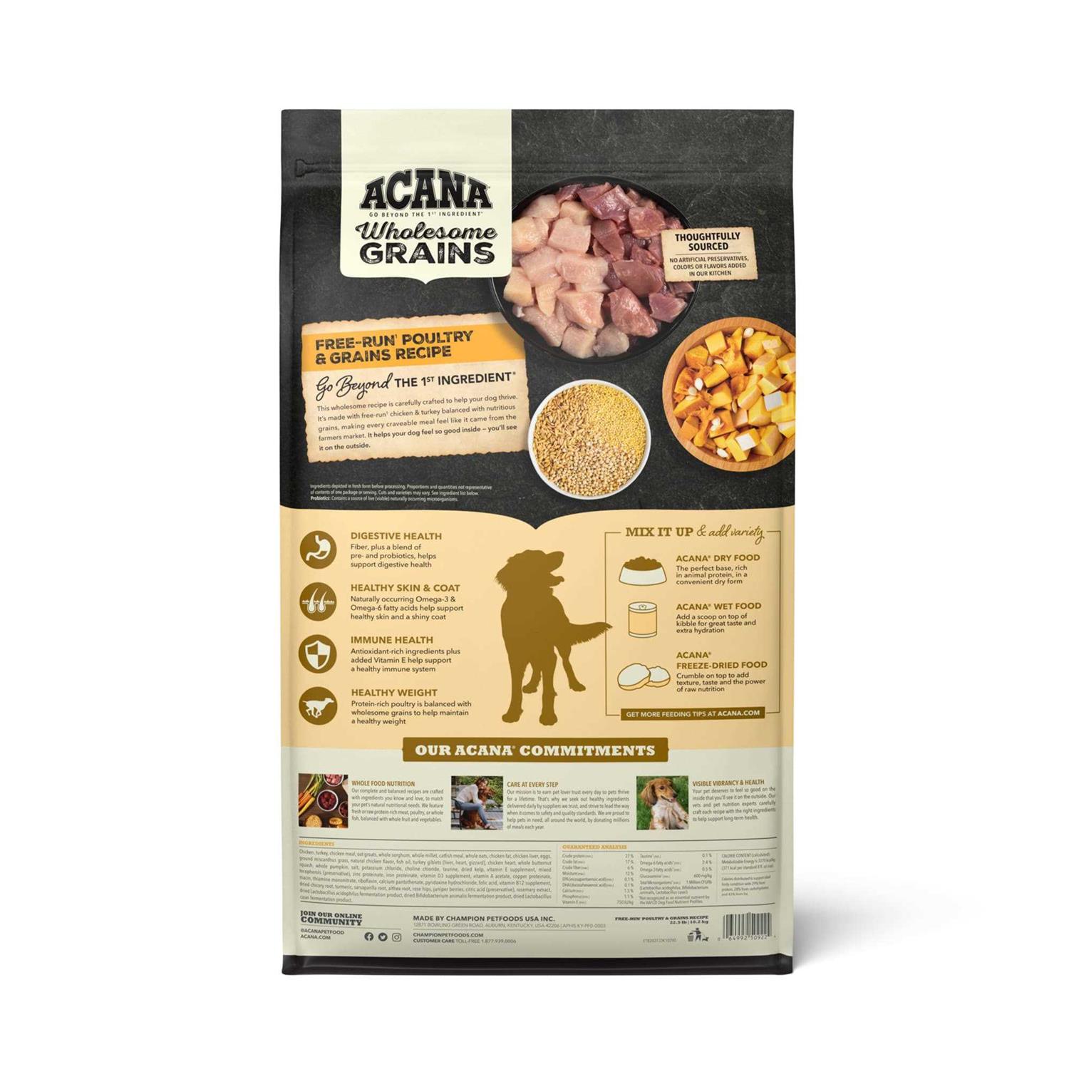 Acana Recipe Wholesome Grains Dry Dog Food - Pet Supplies online store