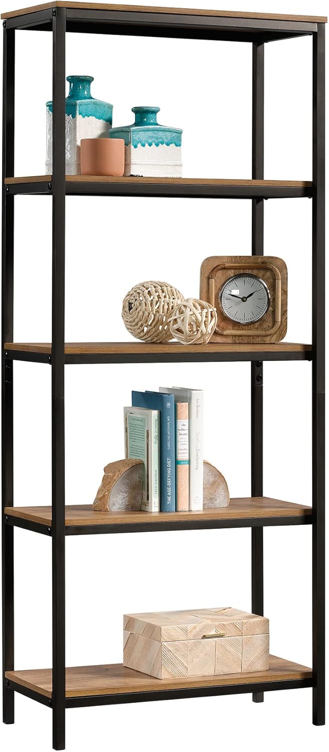 Sauder North Avenue Tall Bookcase, Sindoori Mango Finish