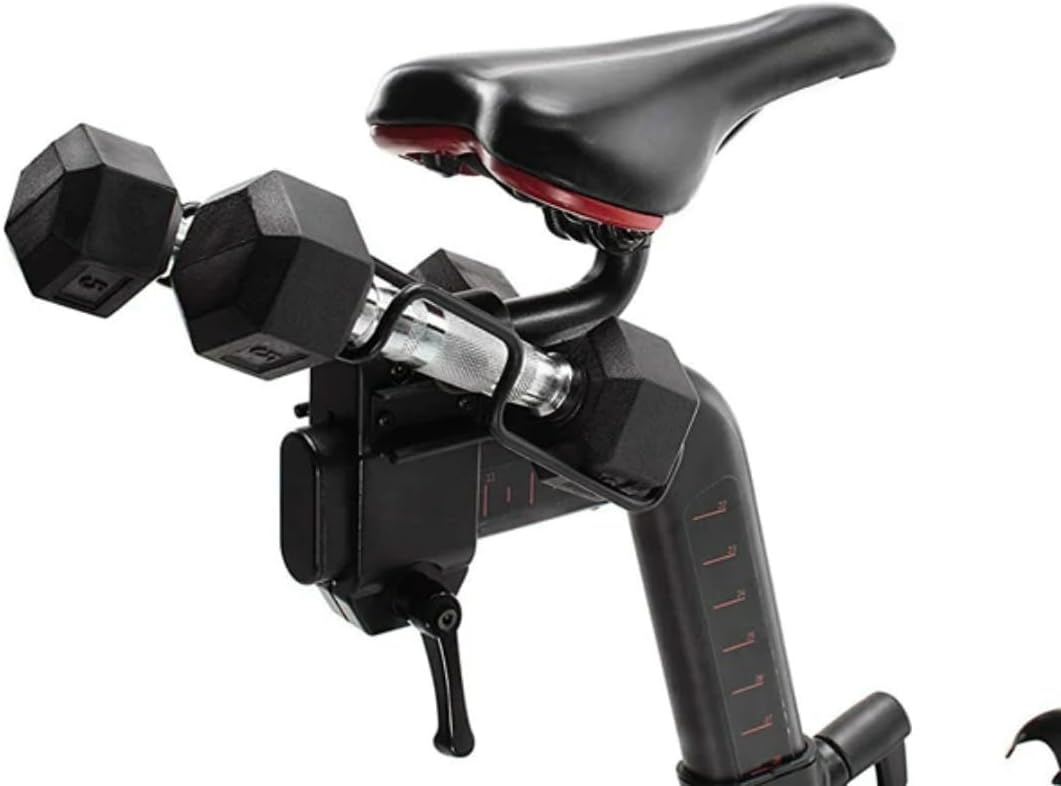 Proform Studio Spin bike Pro Exercise Bike with 10” HD Smart Touchscreen and 22 digital resistance levels and Two 3 lb dumbbells for home workout on indoor stationary bike, 30 Day iFIT Membership -