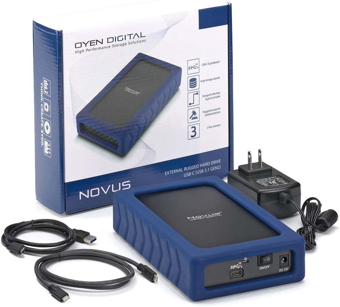 Oyen Digital Novus 20TB External USB-C 7200RPM Hard Drive