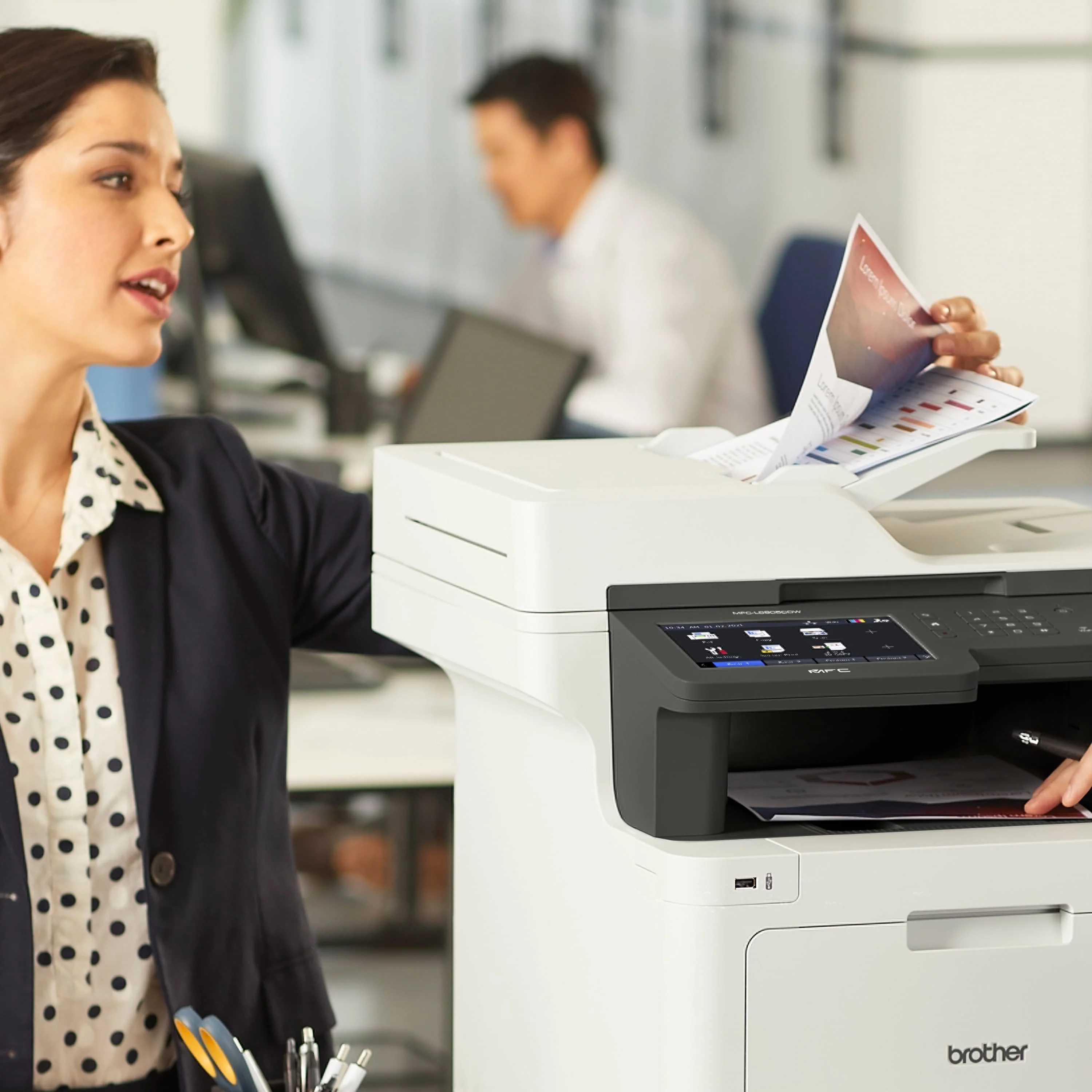 Brother MFC‐L8905CDW Business Color Laser All‐in‐One Printer with Low‐cost Printing, Duplex Print / Copy / Scan, and Wireless Networking