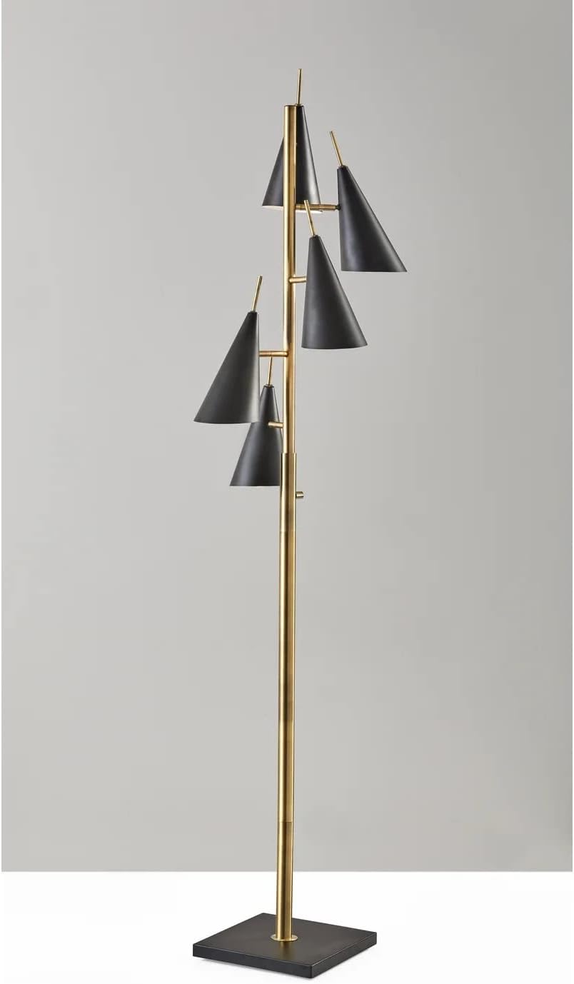 Adesso 3477-21 Owen Tree Lamp, Antique Brass