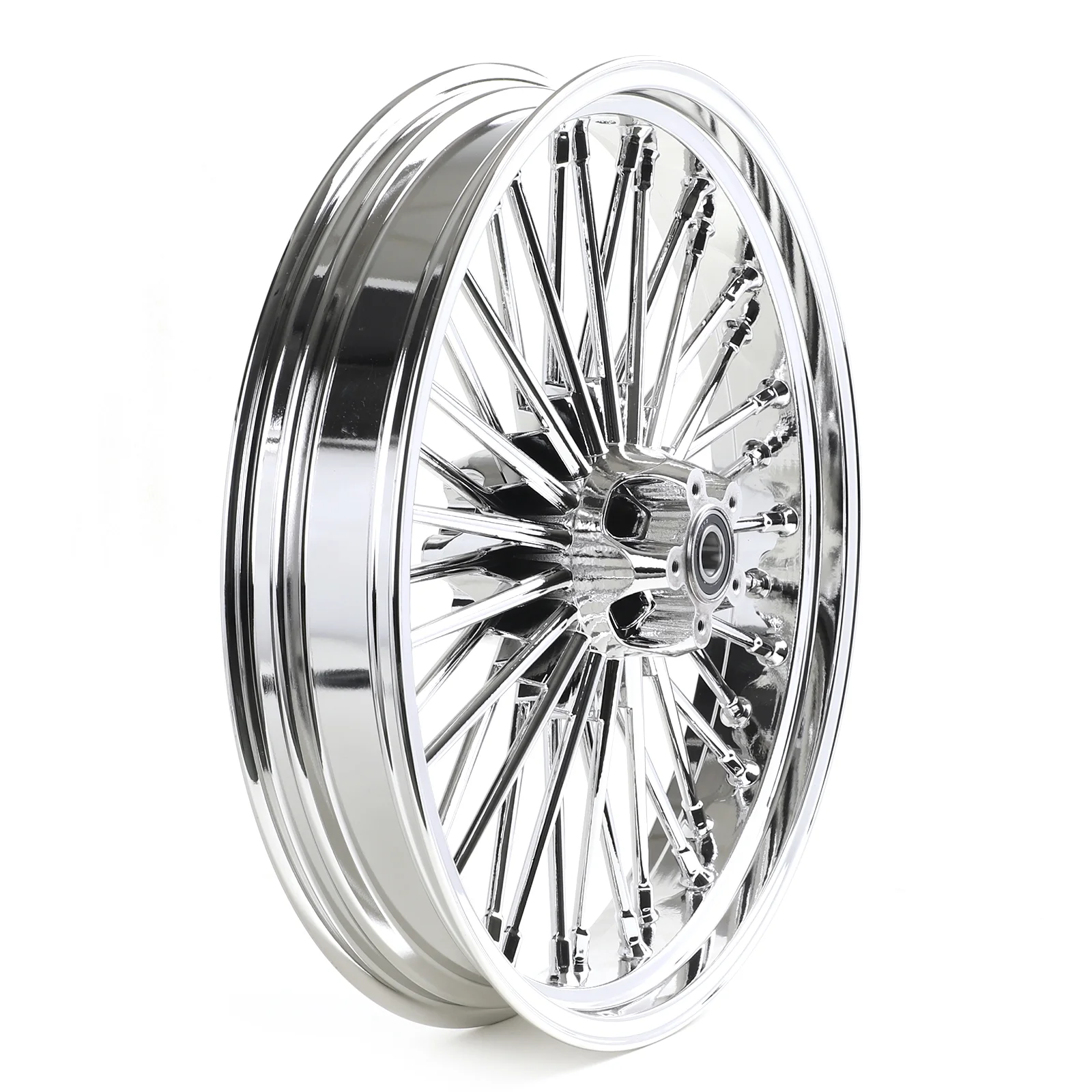 Chrome 21X3.5 Fat Spoke Front Wheel Rim ABS for Harley Touring Road King Glide Ultra Classic 09-20