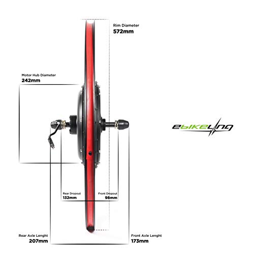 eBikeling Ebike Conversion Kit 48V 1200W, 26" Rear Waterproof Electric Bike Conversion Kit, Add On Electric Bike Kit, Transform Your Bicycle with High-Performance E-Bike Technology