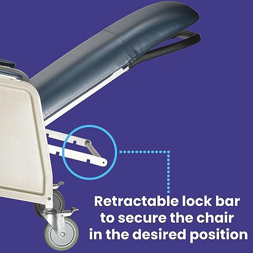 Medical Recliner Chairs for Elderly - Standard Geri Chair Recliner with Wheels, Tray, and Elevating Legrests for Seniors