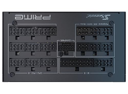Seasonic Prime TX-1600 | 1600W |80+ Titanium| ATX 3.0 & PCIe 5.0 Ready | Full Modular | ATX Form Factor | Premium Japanese Capacitor | Nvidia RTX 30/40 Super & AMD GPU Compatible (Ref. SSR-1600TR2)