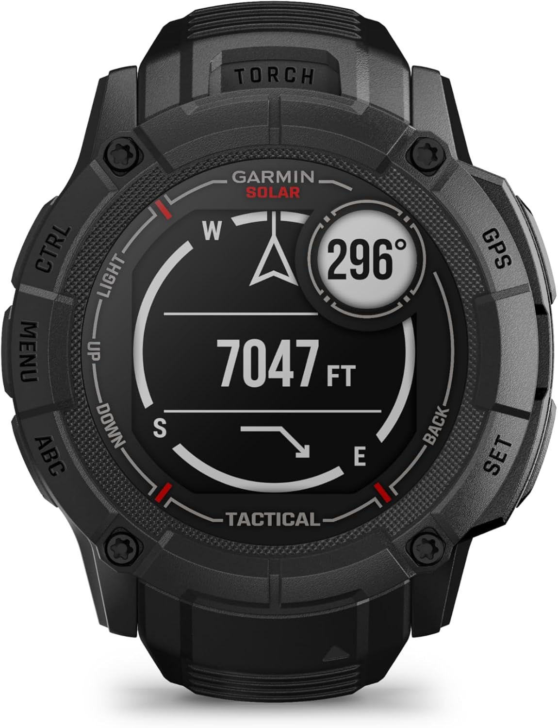 Garmin Instinct 2X Solar - Tactical Edition Black, Rugged Outdoor GPS Smartwatch for Men, Solar Charging Capability, Ballistics Calculator Built-in Flashlight Smart Watch Bundle with Accessories