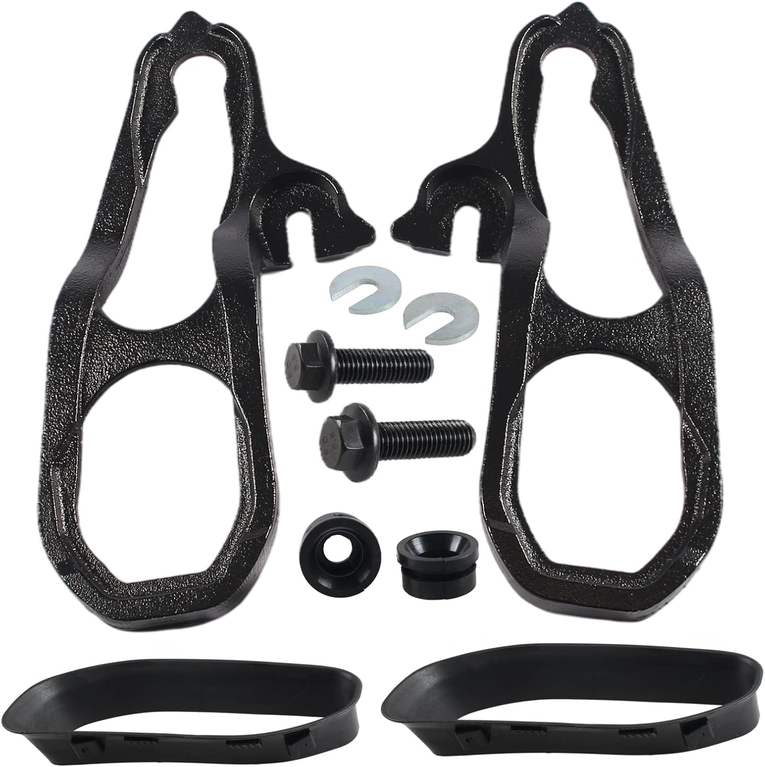 GSTP Front Car Tow Hooks Left & Right Compatible with Dodge Ram 1500 with 3.6 5.7 Engine2019-2021 (Black)