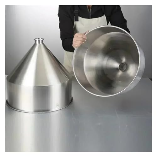 Funnel Stainless Steel 304 Thickening Grain Food Industrial Refining Machinery Funnel 30cm Diameter Capacity 10 Litres