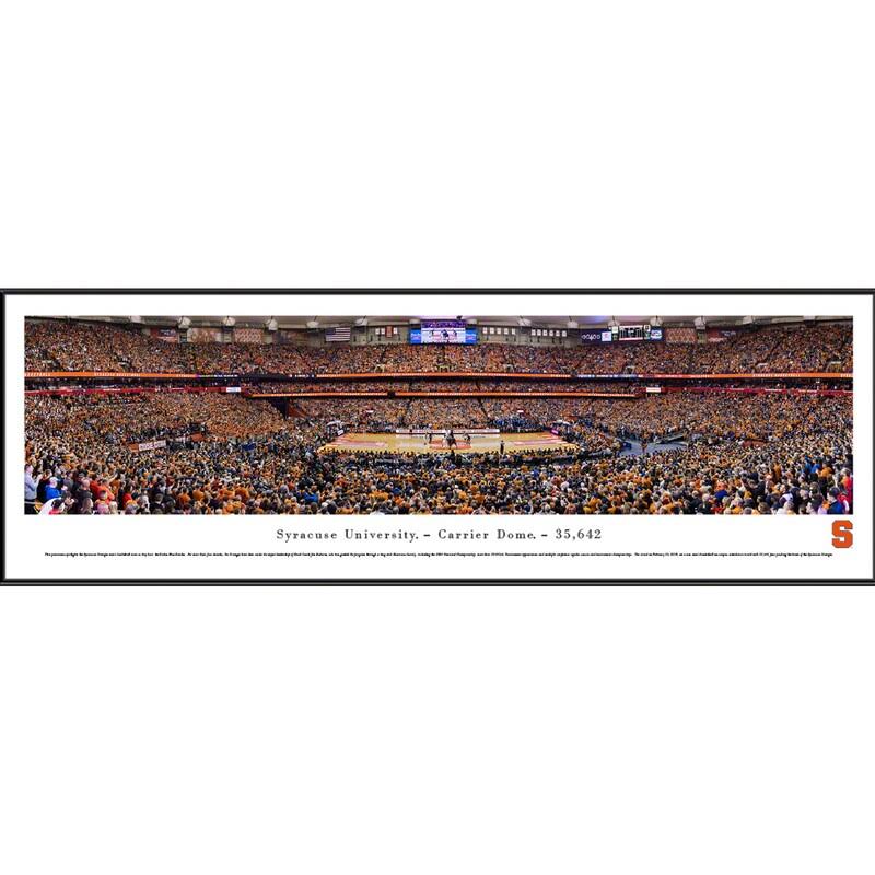 Syracuse Orange Basketball 40.25&& x 13.75&& Standard Framed Panorama