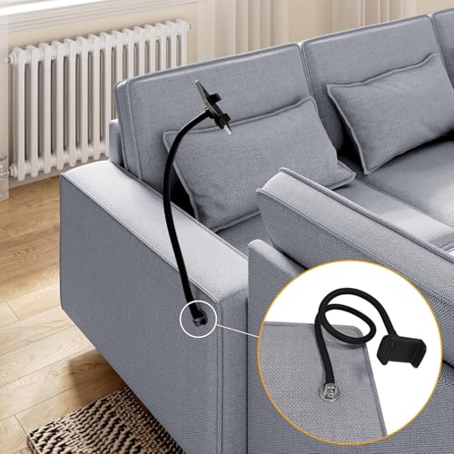 Modular Sectional Sofa, Convertible U Shaped Sofa Couch with Central Console & USB Ports, 7 Seat Modular Sectionals Couch with Chaise and Storage for Living Room, Light Grey