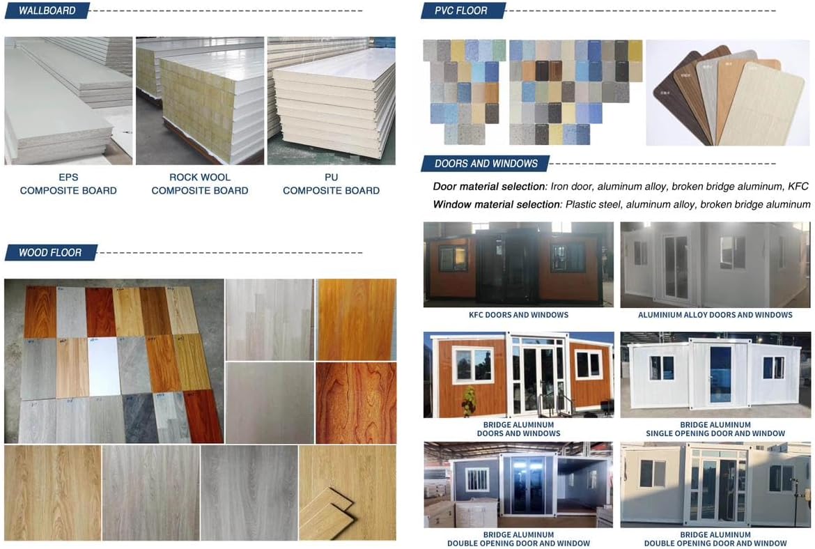 Container Home, Prefabricated Steel Housing, Small Portable Dwelling, for Sale