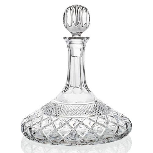 Charles IV Hand Cut Crystal Ships Decanter, 25.4 oz. by Ruckl